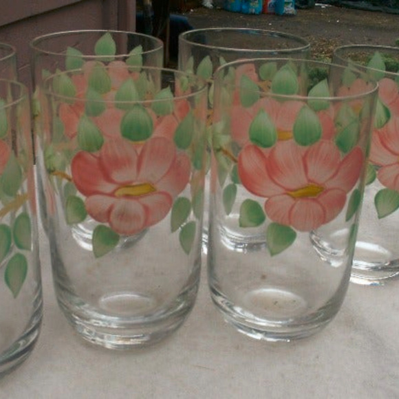 Imperial Glass Co. Other - Vintage Prairie Rose Imperial Glass Tumblers